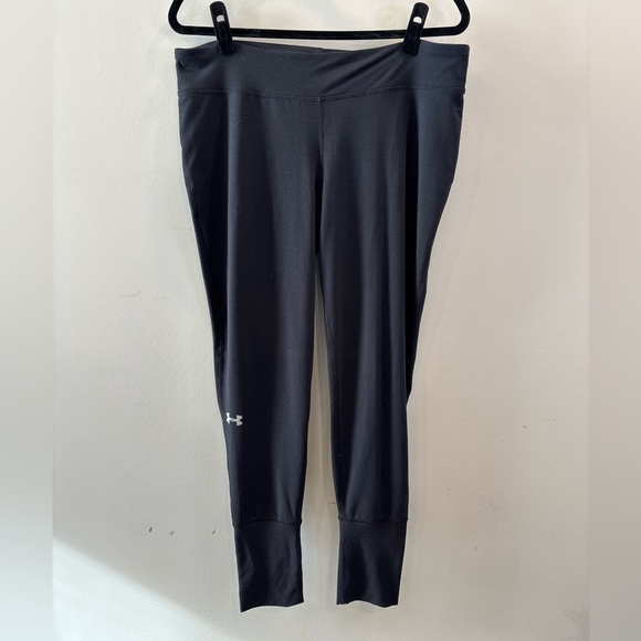 Under Armour Jet Black Active Leggings - Picture 1 of 2